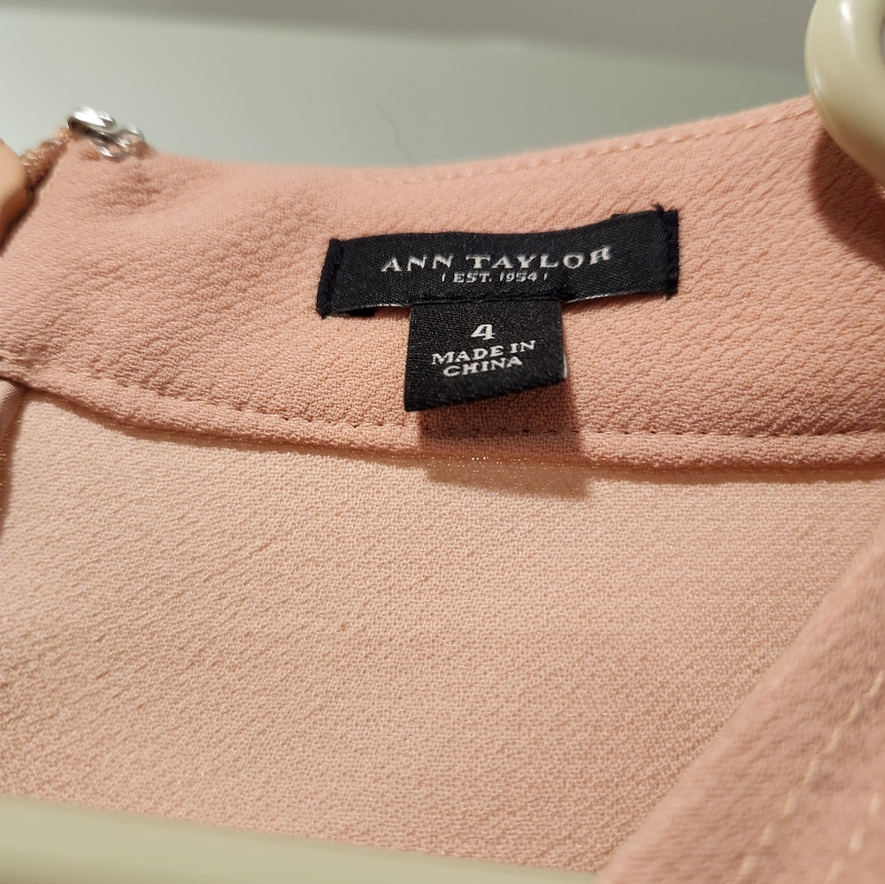 Ann taylor peach dress
